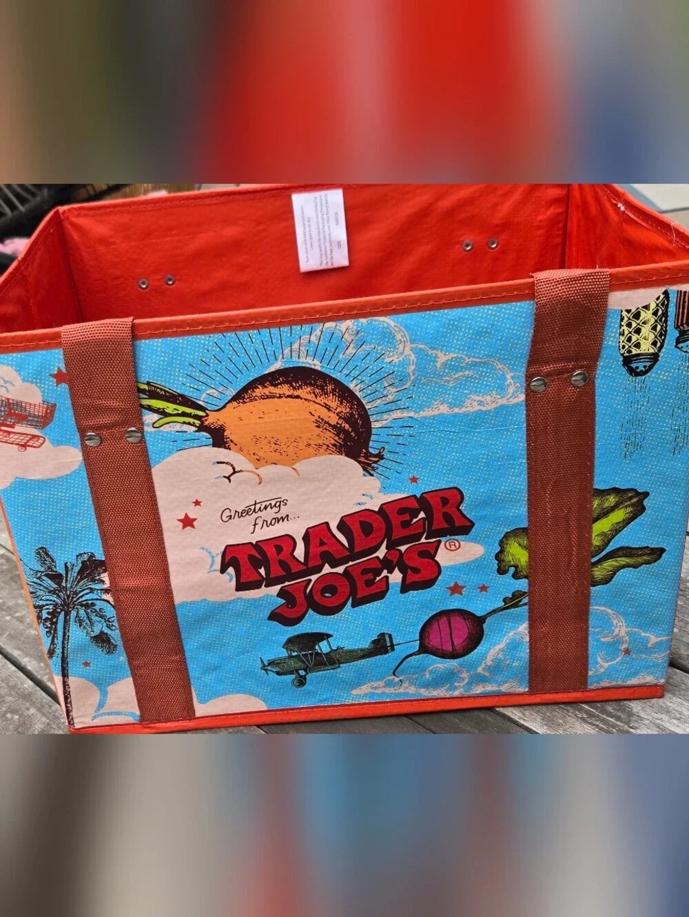 TRADER JOE'S FUN COLLAPSIBLE Tote Bag